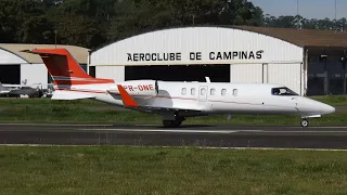 AVIAÇÃO EXECUTIVA - MOVIMENTO INTENSO NO AEROPORTO CAMPO DOS AMARAIS EM CAMPINAS - SÃO PAULO