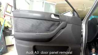 Audi A3  1996–2003   door panel removal