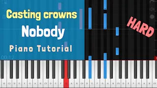 Casting Crowns - Nobody Piano Tutorial Instrumental ft. Matthew West
