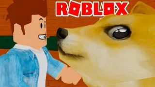 Грустная история жизни про маленького милого песика. Кид играет в ROBLOX