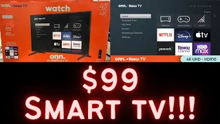 onn 43" Class 4K UHD product review #Walmart #SmartTV #Product #Review #WalmartDeals #Installation