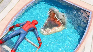GTA 5 Epic Ragdolls  Spiderman Jumps/Fails Ep.69 (Funny Moments)