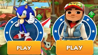 Sonic Dash vs Subway Surf Bali Android Gameplay