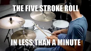 'Five Stroke Roll' in less than a Minute - Daily Drum Lesson