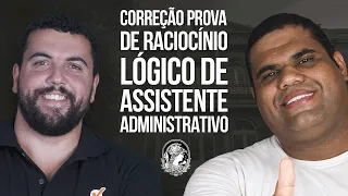 Correção prova de Raciocínio Lógico de Assistente administrativo da UFRJ 2022