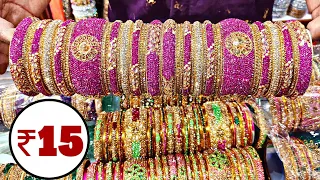 Charminar Bangles ₹15 Online Shopping in Hyderabad Begum Bazar Wholesale Market