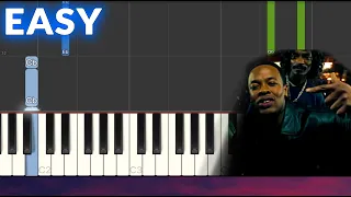 Dr. Dre - The Next Episode ft. Snoop Dogg EASY Piano Tutorial