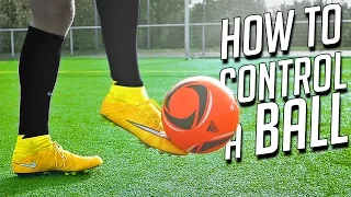 How to Control the Ball After a Pass/Cross - Football Tutorial by freekickerz