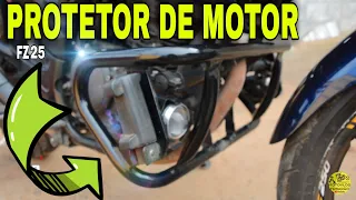 Protetor de Motor Moto Fazer 250 (DETALHES)