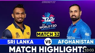 Afghanistan vs Sri Lanka t20 World Cup 2022 full match highlight