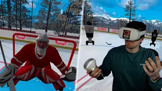 Playing the NHL WINTER CLASSIC in VR?!