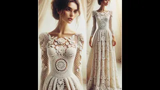 Crochet wedding dress (share ideas) #knitted #crochet #weddingdress knitted wedding dress