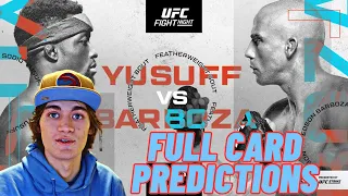 UFC Fight Night Yusuff vs. Barboza Full Card Predictions!