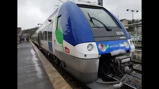 Transilien Ligne P : Paris-Est ➡ Provins en B 82500 livrée Transilien sous la🌨neige❄ !