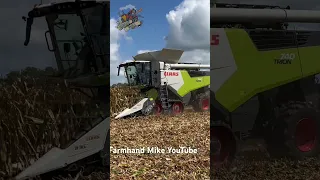 Claas 740 Trion combine at the Farm Progress Show Harvest Demonstration