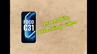 Poco c31 mobile || 4gb rem || 64gb rom || 13mp camera || 5000mah battery || unboxing video
