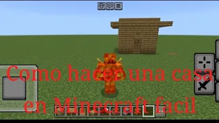 como hacer una casa de minecraft facil