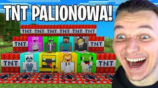 TESTUJE TNT CAŁEGO PALIONOWA w Minecraft!