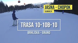 Chopok - trasa łatwa niebieska 10-10b-10 - ze stacji Brhliska do stacji Grand - Słowacja 2020 - (4K)