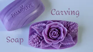 SOAP CARVING | Soap Flower |  Relaxing to Make and See