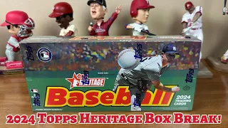 2024 Topps Heritage Baseball Hobby Box Break!