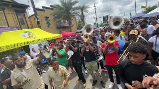 New Groove Brass Band @ Downtown Super Sunday 4/7/24 #neworleans  #secondline #brassband