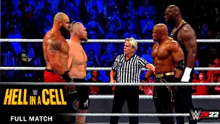 Full Match - Brock Lesnar & Braun Strowman vs Omos & Bobby Lashley | Tag Team Match | 4K Video 60FPS