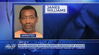 VIDEO: 5 kids left in hot car at Walmart, SC man charged
