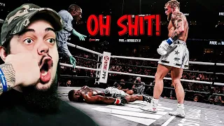 Jake Paul KNOCKED OUT Tyron Woodley (REACTION!!!!)