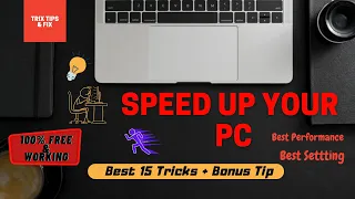 How to Speed Up Windows 10 | Best Performance| 100% Free & Working | Best Settings | Trix Tips & Fix