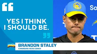 Brandon Staley believes HE SHOULD STILL BE the Chargers head coach after BLOW OUT loss I CBS Sports