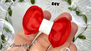 🎀Бантики малютки из ленты 2,5 см СВОИМИ РУКАМИ🎀DIY|BOW|laço😍💓