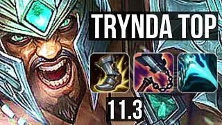 TRYNDAMERE vs GANGPLANK (TOP) | 10/1/6, 2.3M mastery, 6 solo kills, Legendary | EUW Diamond | v11.3