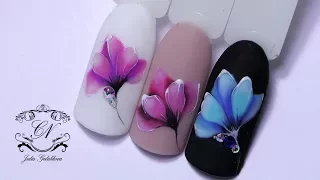 Рисуем ОЧЕНЬ НЕЖНЫЙ цветок/Дизайн ногтей гель лаками MyLaq