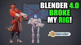 What's new in Blender 4.0 and How to fix broken rigs