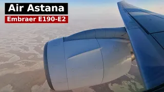 Flying to Lowest International Airport on Air Astana Embraer E190-E2 | Astana - Atyrau