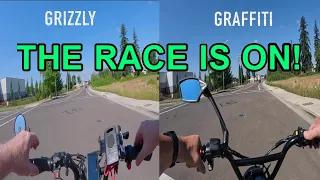 THE RACE IS ON! Ariel Rider Grizzly vs Lyric Graffiti e-Bikes