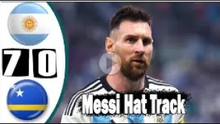 Argentina vs Curacao 7 0    All Goals &  Extended Highlights    Messi Hat track    2023 HD