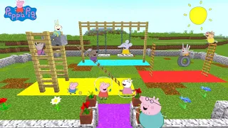Minecraft Tutorial - Peppa Pig's Playground in Minecraft
