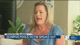 "I'm so glad that he's arrested": Olympus Pools customer
