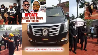 Jnr Pope Finally Laid In States Today @ Enugu - Destiny Etiko, Ruby Orjiakor & Other On Black Shirt