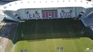 Stadion ŁKS Łódź z drona