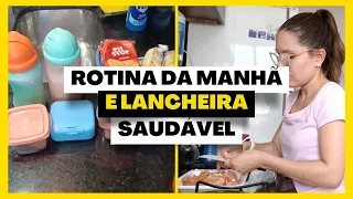 Lancheira saudável e rotina da manhã