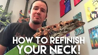 This is Why You Suck at Guitar: Your Neck Finish Sucks (oil and wax finish tutorial)