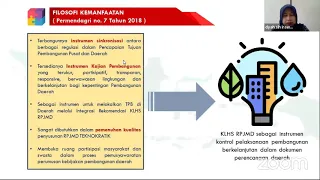 Integrasi SDGs kedalam KLHS oleh Dyah Sih Irawati | Webinar KLHS - PSLH ITB