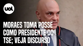 Alexandre de Moraes defende urnas e promete combate a fake news em discurso de posse no TSE; veja