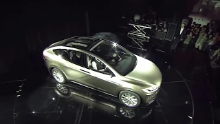 Tesla CEO Elon Musk unveils the new Model X