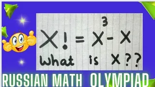 Find the Value of X in x! = x^3 - x | viral math olympiad problem|A Nice Math Problem with Factorial