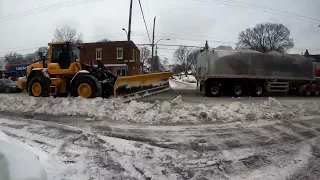 Montreal First Snow removal 2023-2024  Canada 🇨🇦  4k