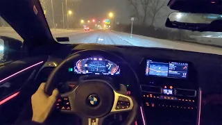 2020 BMW 840i xDrive Gran Coupe - POV Winter Driving Impressions